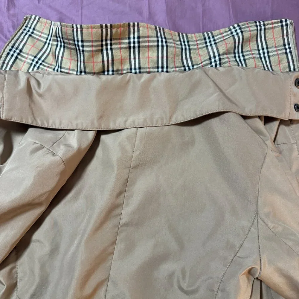 Vintage Burberry trench coat jacket w/Nova Check lining size Medium - READ - Picture 9 of 13